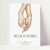Bild Hochzeitstag | Created in pairs | hochzeitsgeschenk bild - Wandschmuck-Shop.de